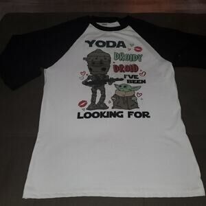 Monag yoda youth large girls shirt
